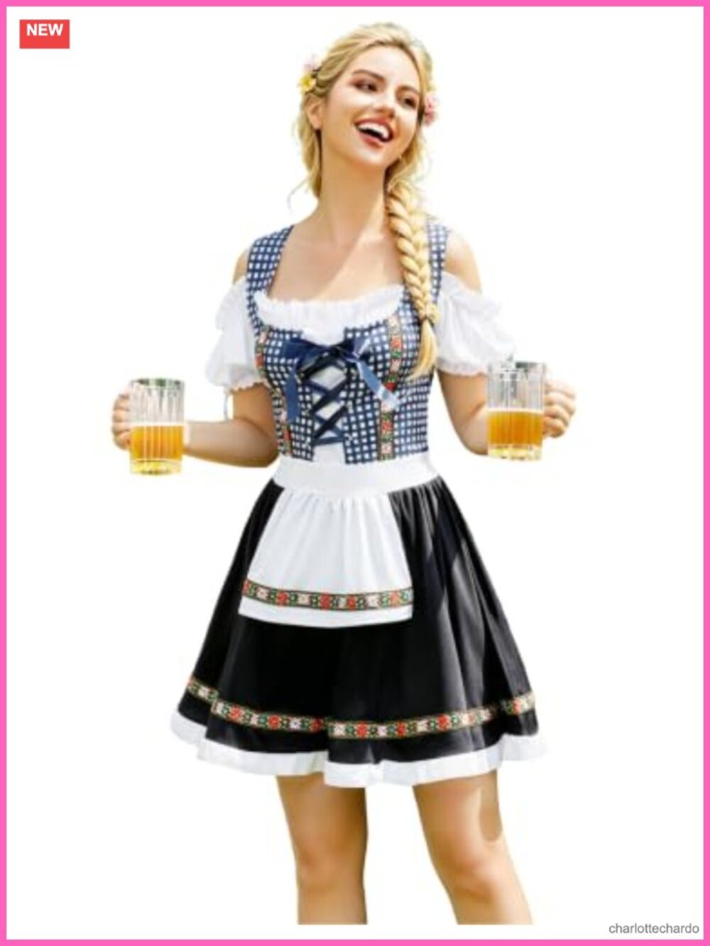 Oktoberfest Dirndl Dress Bavarian Costume
